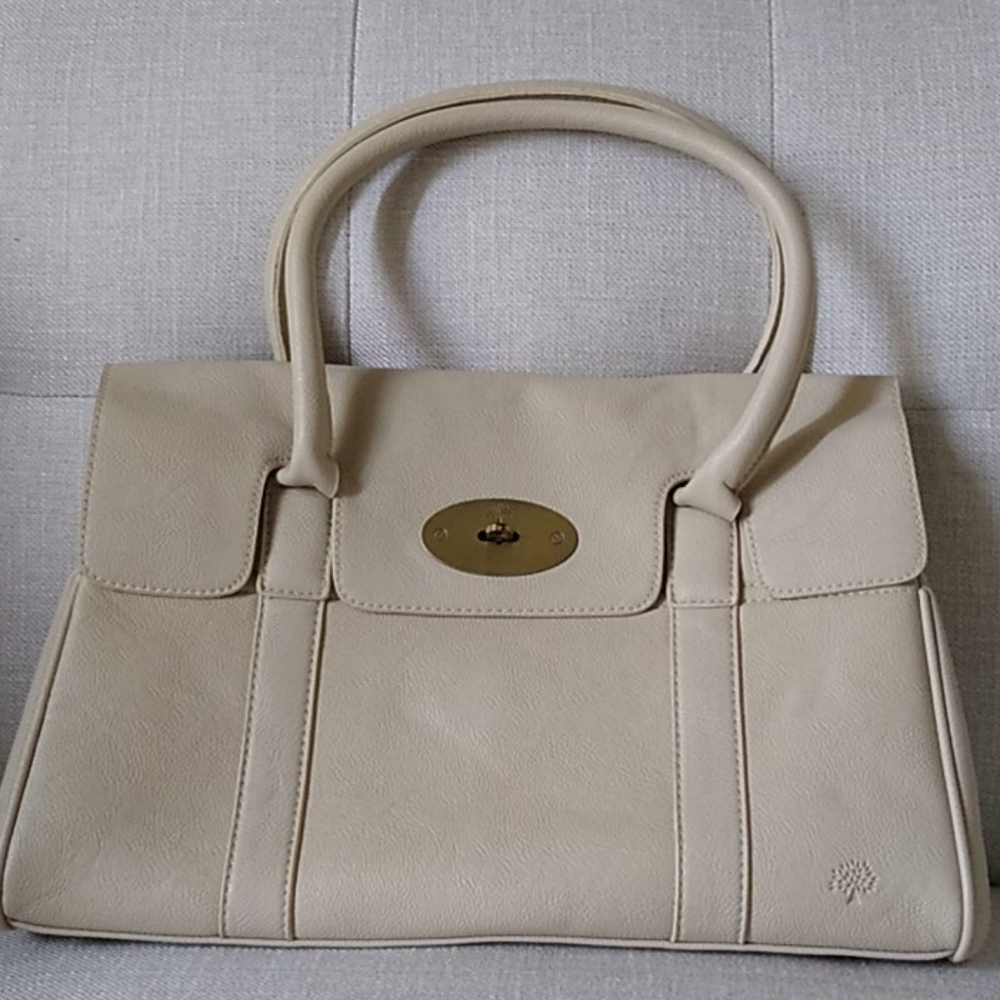 Mulberry Bayswater cream leather handbag